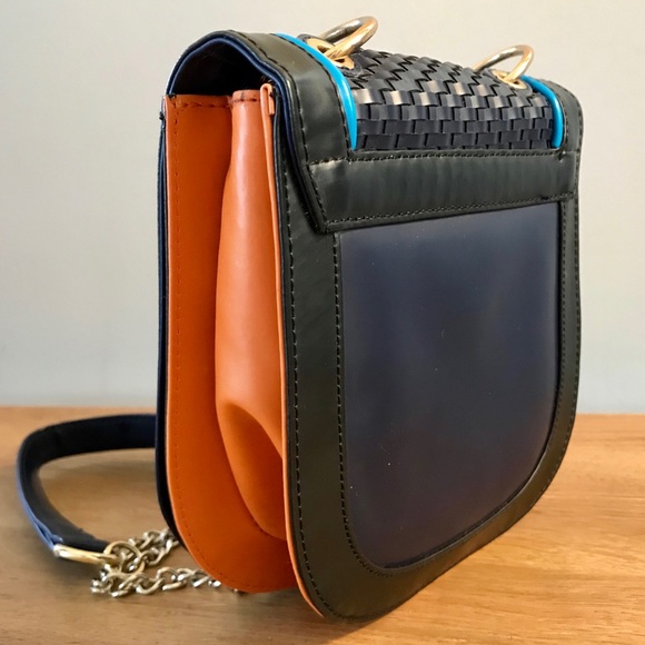 Vegan Gunas Mini Neon Crossbody Purse Handbag - Picture 6 of 6